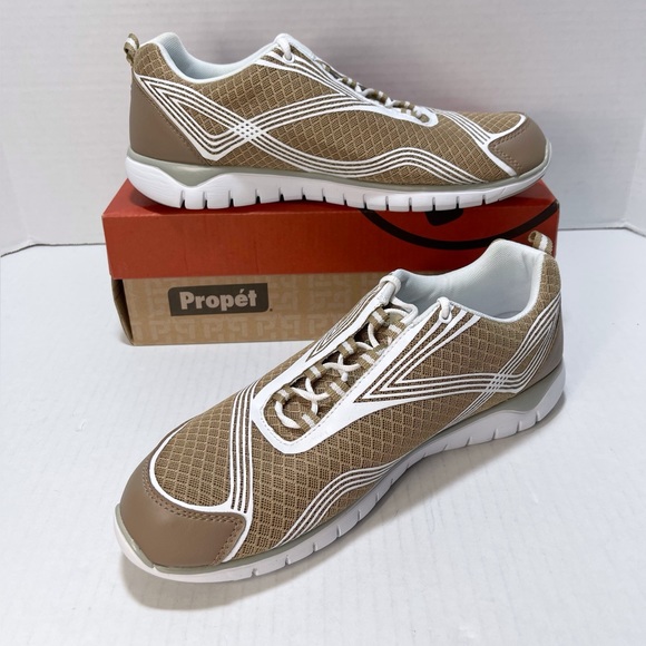 NEW Propet Women’s TravelLite Walking Sneakers Taupe Size 12 M (W3247) - Picture 9 of 15